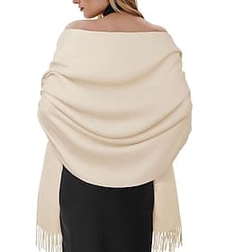 Womens Pashmina Shawls and Wraps for Evening Dresses Wedding Party Bridesmaid Winter Warm Long Scarf Shawl