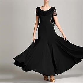 costume de danse moderne pour femme, costume de danse de salon, grande robe swing