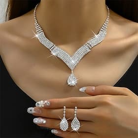 3pcs Necklace For Women's Street Gift Daily Alloy Classic