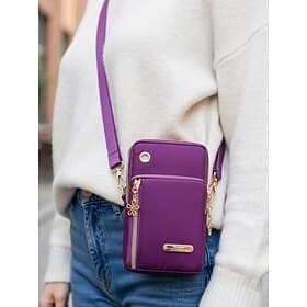 Women's Waterproof Crossbody Shoulder Bag with Multi-Pocket Design, Lightweight Nylon Travel Purse for Outdoor, Sports and Daily Use