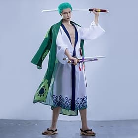 Ozeanabenteurer Roronoa Zoro Strohhutpirat Anime Cosplay Kostüm Outfits Cosplay-Anzüge Karneval Maskerade Kostüm Für Herren Erwachsene