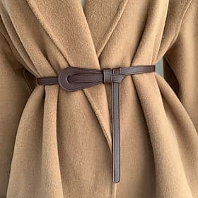 Women's Belt PU Black Camel Brown Beige Waist Belt Outdoor Daily Holiday Weekend Pure Color