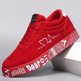 Baskets rouges décontractées pour homme – tendance et confortables, parfaites pour le quotidien, les sorties décontractées et le style urbain.