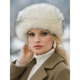 Women's Christmas Faux Fur Hat - Soft and Warm, Multiple Color Options, Perfect Holiday Accessory for Winter, Stylish and Cozy Headwear for Christmas Parties a
