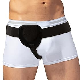 Ceinture herniaire pour homme, ceinture de soutien pour hernie inguinale gauche ou droite, soulagement de la douleur avec coussinets de compression amovibles,
