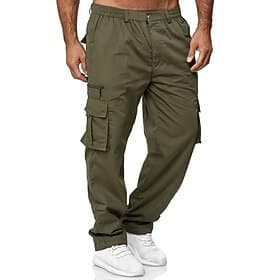 pantalon cargo à la mode pour hommes pantalon ample décontracté multi-poches pantalon de travail en plein air jogger pantalon de survêtement athlétique marine