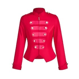 Retro Vintage Rococo Coat Masquerade Circus Jacket Long Sleeves Prince Aristocrat Fancy Dress Women's Carnival Masquerade Event / Party Adults' Coat Fall Wint