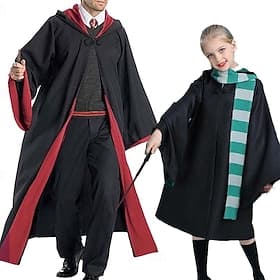 Sorcière magique Sorcière Sorcier Harry le Magicien Cape Costume élégant Classique Intemporel for Homme Femmes Enfant Adulte Noël Carnaval