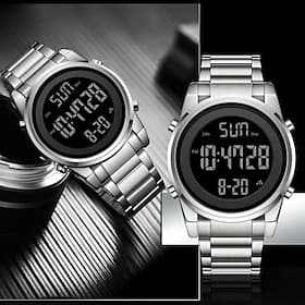 Montre électronique à haute apparence style étudiant montre électronique sportive multifonctionnelle pour hommes à la mode