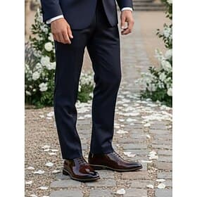 Men's Patent Leather Dress Shoes – Sleek and Polished Walking Shoes for Business, Formal Occasions and Special Events