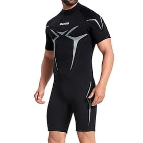 Herren 3mm Neopren Neoprenanzug Thermo-Ganzkörperanzug Abstrakt Thermik Verdickt UV-Schutz Kurzarm Bademode Badeanzug Surfen Tauchen Schnorcheln Sommer