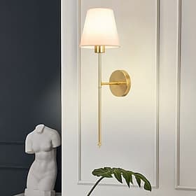 Applique da parete senza fili con telecomando, lampada da parete classica in bronzo per camera da letto, comodino, cucina, ristorante, decorazione per la casa,