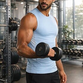 Homme Couleur Unie Débardeur d'entraînement Débardeur de course Haut de sport Été Sans manches Séchage Rapide Léger Évacuation de l'Humidité Respirant Salle de