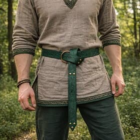 Kostymer i middelalderstil Renessanse Midjebelte Viking Fe Keltisk ridder Kostyme Unisex Keltisk Viking fantasi Halloween Karneval Renessansemesse LARP Voksen