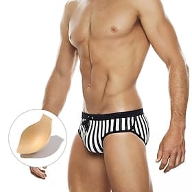 Homme Shorts de bain Short de bain Slips de natation Rayures Cordon de serrage Séchage Rapide Élastique Respirant Maillot de Bain Bas Surf Sports Nautiques Nat