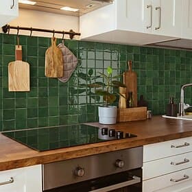 10-Piece Pack of 3D Wall Decor Panels, Vintage Epoxy Kitchen Backsplash Tiles, Peel-Off Self-Adhesive Wall Stickers, Suitable for Kitchens, Bathrooms, Laundrie