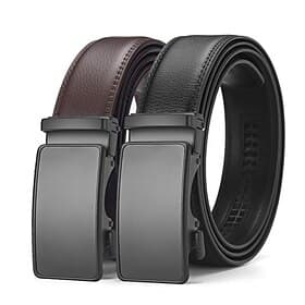 Men's Belt Automatic Buckle Leather Chrome Streetwear Contemporary Leisure Plain A01 A02 Casual Daily Business Formal Waist Belt