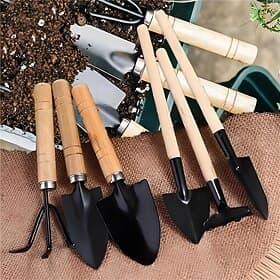 6-teiliges Mini-Gartenwerkzeug-Set, tragbares kleines Gartenwerkzeug mit Griffen, Schaufel, Rechen, Zimmerpflanzen, Blumenwerkzeuge
