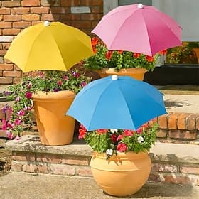Parasol pour plantes d'extérieur, toile de jardin ajustable, parasol de protection pour plantes d'extérieur avec insert de sol, adapté à toutes les saisons
