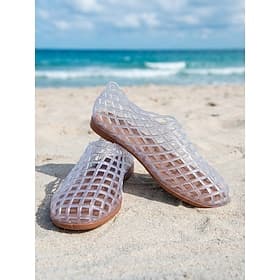 Sandalias de agua de gelatina para mujer: bailarinas de playa transpirables y caladas, zapatos de piscina de PVC de secado rápido para resorts, cruceros y vaca