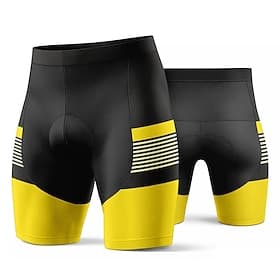 Per uomo Geometrico Pantaloncini da strada Pantaloncini da bici Pantaloncini imbottiti da ciclismo Bicicletta Pantaloncini Pantaloni Vestibilità aderente Gli s