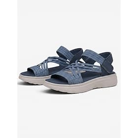Women's Blue Strappy Comfort Walking Sandals – Lightweight Sport Sandals for Outdoor Walks, Travel, Vacation Daily Use