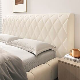 Housse de tête de lit épaisse et douce, protection complète, housse de dossier de lit universelle, ensemble de housse anti-poussière avec coussin doux, protect