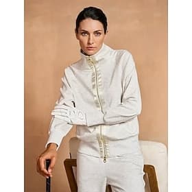 Damenjacke dunkelgrau schwarz weiß langärmelig Sonnenschutz Top Herbst Damenbekleidung Outfits Kleidung