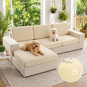 Elastic Waterproof Sofa Cushion Covers Jacquard Thick Sofa Seat Cover for Living Room Slipcover Couch Covers Furniture Protector Sofa Cover