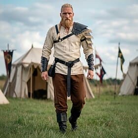 Set Mittelalterlich Renaissance Rüstung Outfits Ausgefallene Kostüme Krieger Wikinger Kostüm Herren Vikinger Halloween Karneval Leistung LARP Renaissance-Messe