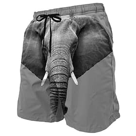 Voor heren dier Olifant Lange zwembroeken Badpakken Zwembroeken Boardshorts Medium Taille Hawaii Strandvakantie Zijzakken Mesh voering Elastische tailleband me