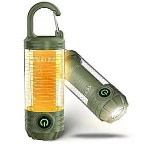 Lampe de camping LED, lanterne de camping rechargeable, lanterne LED 3 en 1 de 1000 lumens, étanche portable, SOS 3 modes d'éclairage pour les urgences, les ac
