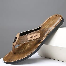 Men's Thong Sandals, Adjustable Buckle Casual Flip Flops, Comfortable Summer Shoes for Beach, Pool, Resort, Daily Wear
