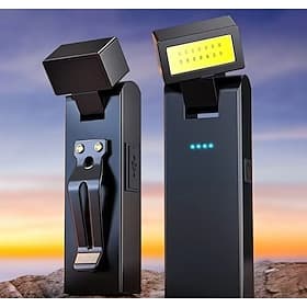 Magnetic Work Light, Rotating Rechargeable Portable LED COB Light with Clip-On Design, 3 Lighting Modes Flashlight for Car Repair, Camping, Work and Emergency