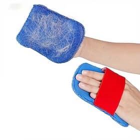 Ensemble de 2 brosses pour enlever les poils d'animaux gants de nettoyage pour meubles, vêtements, literie, chien poils de chat