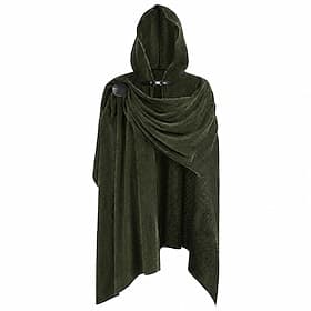 Rétro Vintage Médiéval Renaissance Cap Chevalier Ranger Déguisement Homme Halloween Carnaval Soirée Foire de la Renaissance Soirée à thème rétro Adultes Cape