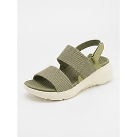 Grüne Damen-Komfortsandalen mit Fußgewölbeunterstützung und verstellbarem Haken Wandersandalen mit stoßdämpfender Sohle für entspannte Spaziergänge und Reisen