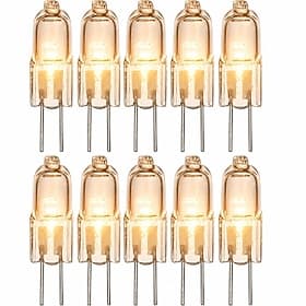 10/20 PCS 20W Light Bulb Halogen Lighting 2 Pin, 240LM G4 Warm White 12V Light Bulb Replacement for Under Cabinet Puck Light Chandeliers Track Lighting