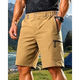 Herren Outdoor Shorts Cargoshorts Wandershorts Cambat Shorts Sommer Frühling Herbst Außen Figurbetonter Schnitt Wasserdicht Schnelltrocknend Leicht Atmungsakti