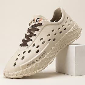 Men's Sporty Beach Rubber Breathable Loafer Orange / Black Beige Gray Summer