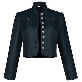 Oktoberfest Veste Blazer Trachten Pantacourt Col montant Allemand Alpin Patrimoine Prairies Femmes Carnaval Fête de la Bière Tissu de style traditionnel