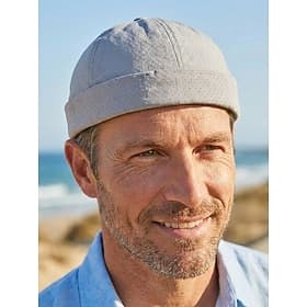 Bonnet docker sans visière pour homme, séchage rapide et respirant, bonnet ajustable en polyester, bonnet de pêcheur léger pour l'été, idéal pour les voyages,