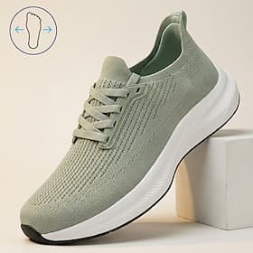 Homme Sportif Occasionnel Quotidien Tricoté Léger Confortable Antidérapant À lacets Blanc / Vert Noir Blanche Été Printemps Toutes saisons