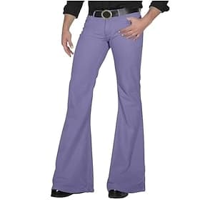 Rétro Vintage Années 1960 Hippie Pantalon Pantalons à pattes d'éléphant Pantalon évasé Hippie Déguisement Homme Halloween Carnaval Mascarade Festival de Musiqu