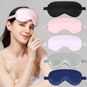 Masque de sommeil en soie douce, occultant à 100 %, sans pression sur les yeux, avec cache-yeux, idéal pour les voyages et la sieste, pour femmes et hommes.