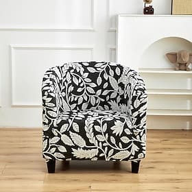 Jacquard Club Chair Slipcover Tub Chair Cover Stretch Armchair Covers Sofa Cover Furniture Protector for Living Room