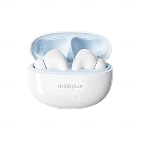 Écouteurs sans fil Lenovo ThinkPlus, casque Bluetooth 5.3 avec son stéréo haute fidélité Basses profondes, micro à réduction de bruit ENC pour des appels clair