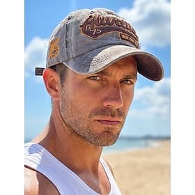 Casquette de baseball homme en coton lavé, chapeau d'été ajustable, casquette légère et décontractée pour les voyages et les activités de plein air, style urba