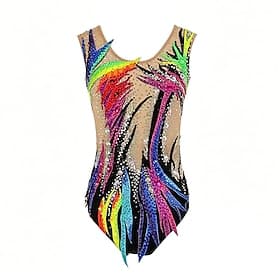 justaucorps de patinage artistique Femmes Patinage justaucorps de patinage artistique Noir Patchwork Élastique Entraînement Compétition Tenue de Patinage Class
