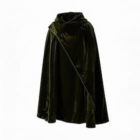 Rétro Vintage Médiéval Renaissance Cape à Capuche Sorcière Sorcier Cavaliers Déguisement Fantaisie Halloween Carnaval Foire de la Renaissance LARP Adulte Cape